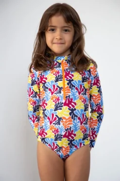 Maillot de bain une pièce anti-UV - Flores